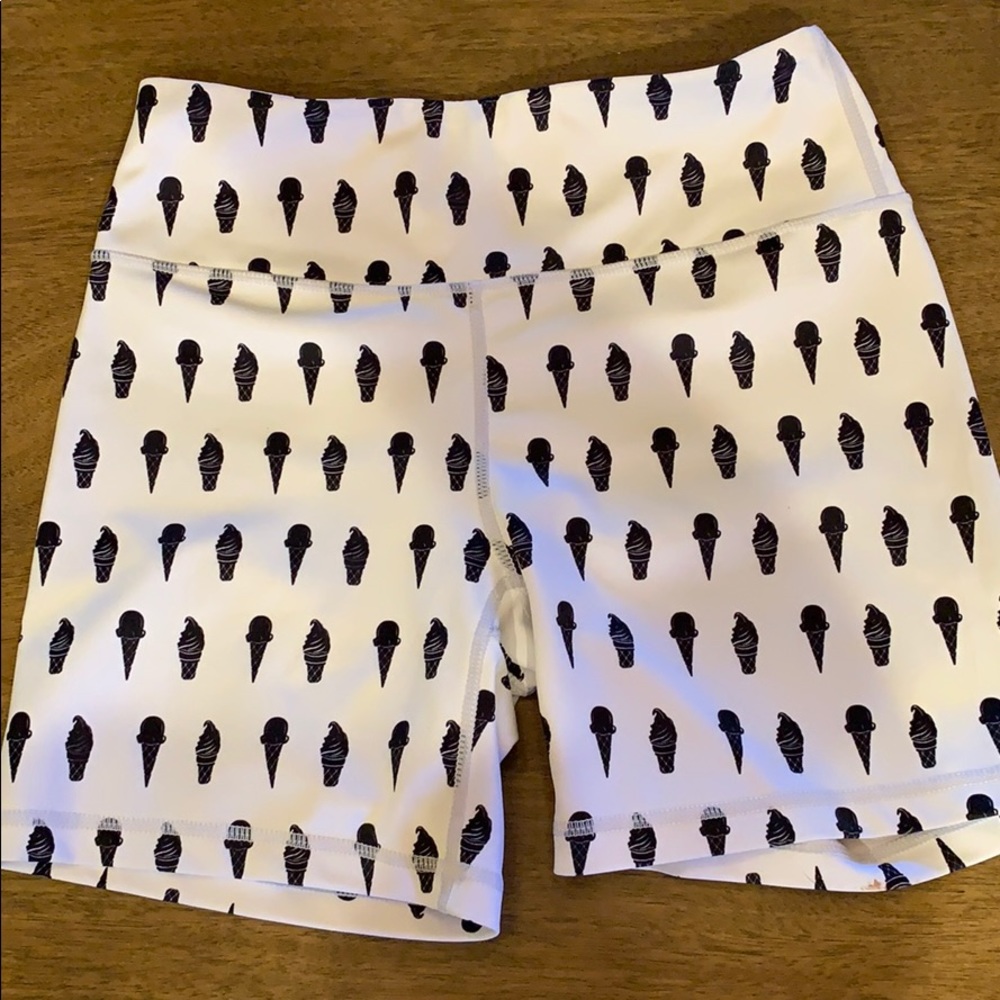 Girls Who Powerlift ice cream shorts 5” inseam